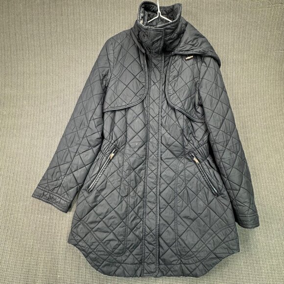 Steve Madden Jackets & Blazers - Steve Madden Womens Quilted Jacket M Black Nylon Polyester